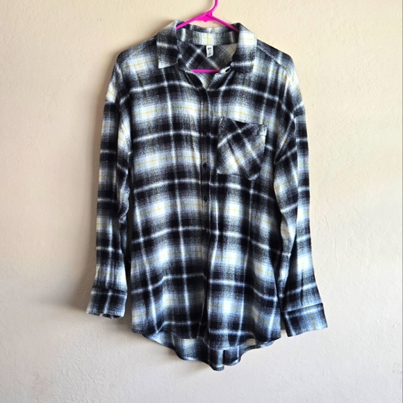 Bp Plaid Boyfriend Shirt Soft Button Down Flannel Size Xs - Picture 2 of 9